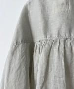 コットンラミースラブローン　シャツジャケット